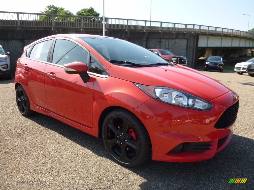 2016 Fiesta ST Hatchback - Molten Orange Metallic Tri-coat / ST Charcoal Black photo #9