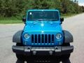 2016 Hydro Blue Pearl Jeep Wrangler Unlimited Sport 4x4 RHD  photo #3