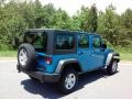 2016 Hydro Blue Pearl Jeep Wrangler Unlimited Sport 4x4 RHD  photo #5