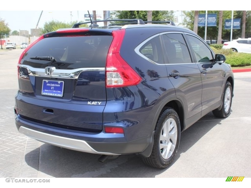 2016 CR-V EX-L - Obsidian Blue Pearl / Gray photo #7