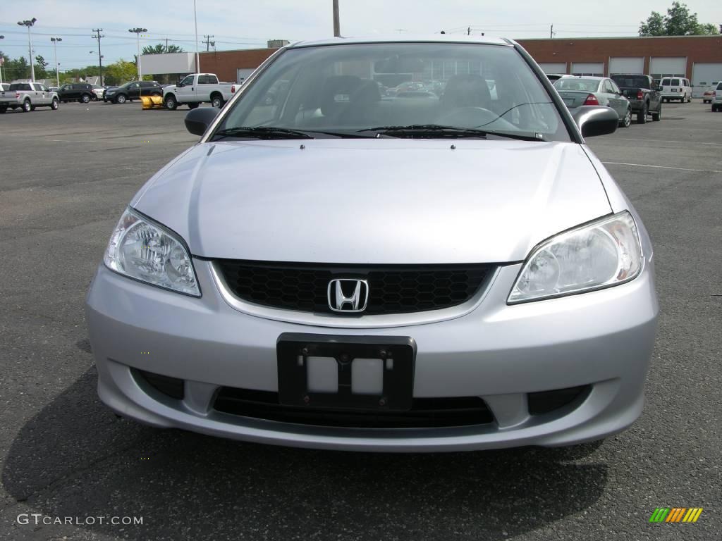 2005 Civic Value Package Coupe - Satin Silver Metallic / Black photo #1