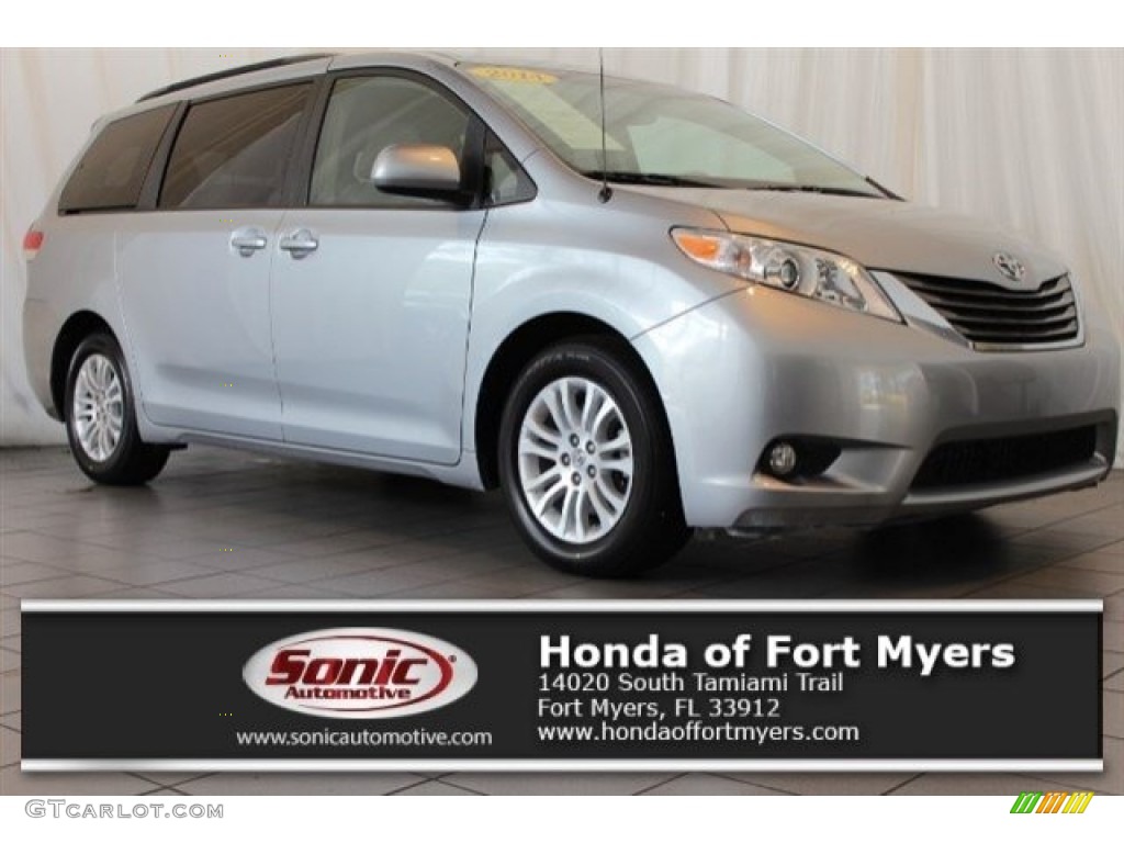 2014 Sienna XLE - Silver Sky Metallic / Light Gray photo #1