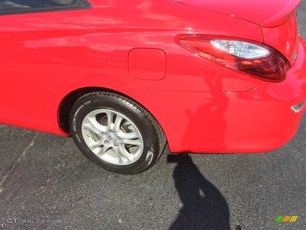 2008 Solara SE Coupe - Super Red 5 / Dark Stone photo #15