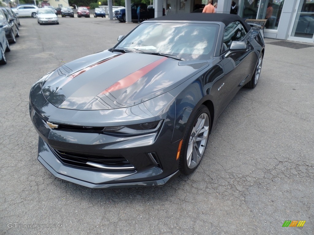 Nightfall Gray Metallic 2017 Chevrolet Camaro LT Convertible 50th Anniversary Exterior Photo #114344115