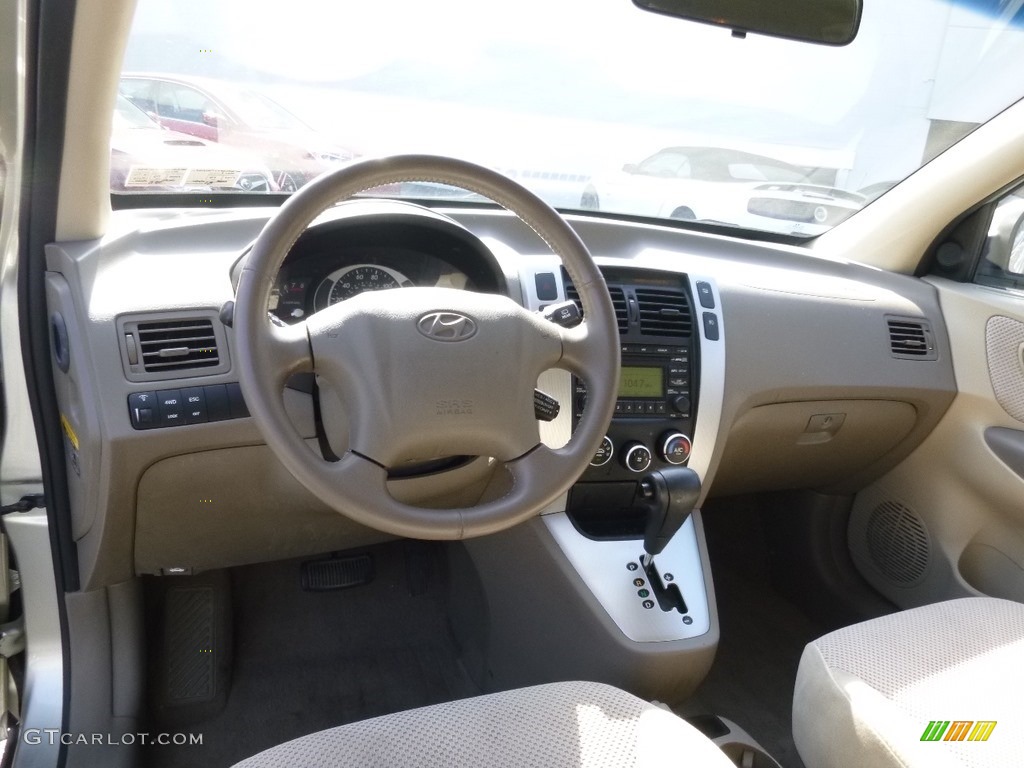 2008 Tucson SE 4WD - Platinum Silver / Beige photo #7