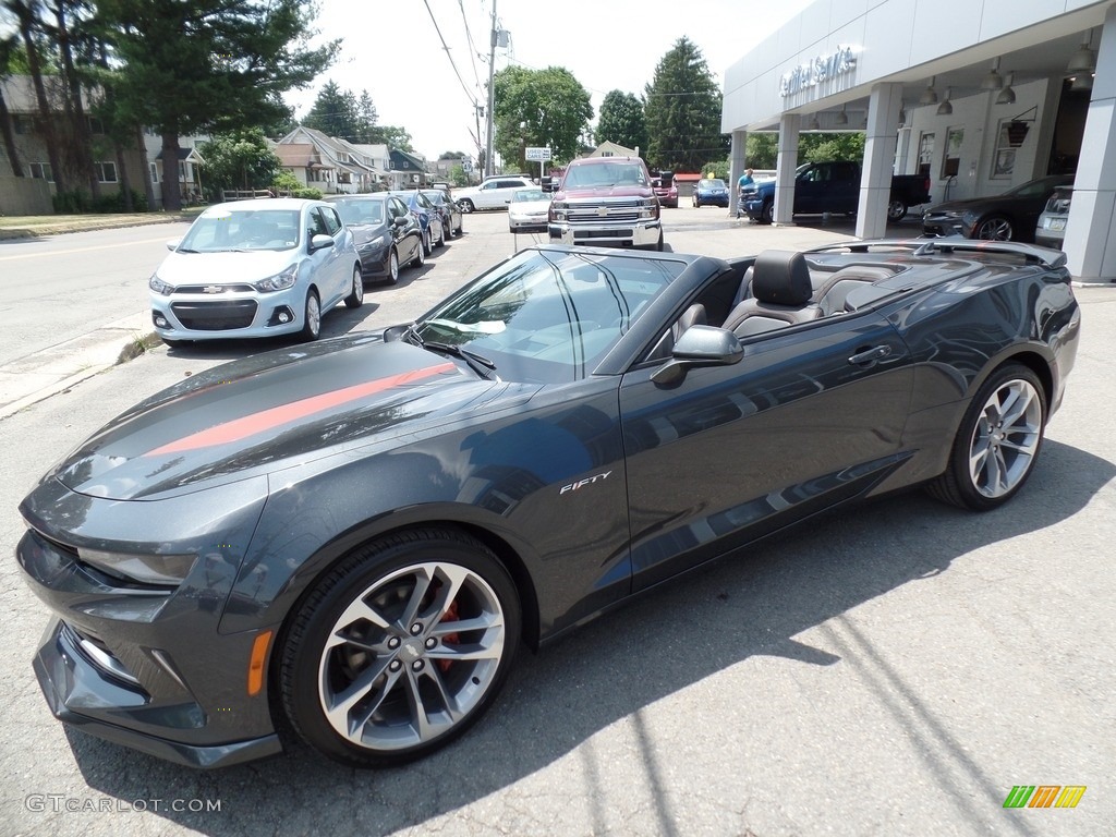 Nightfall Gray Metallic 2017 Chevrolet Camaro LT Convertible 50th Anniversary Exterior Photo #114344664