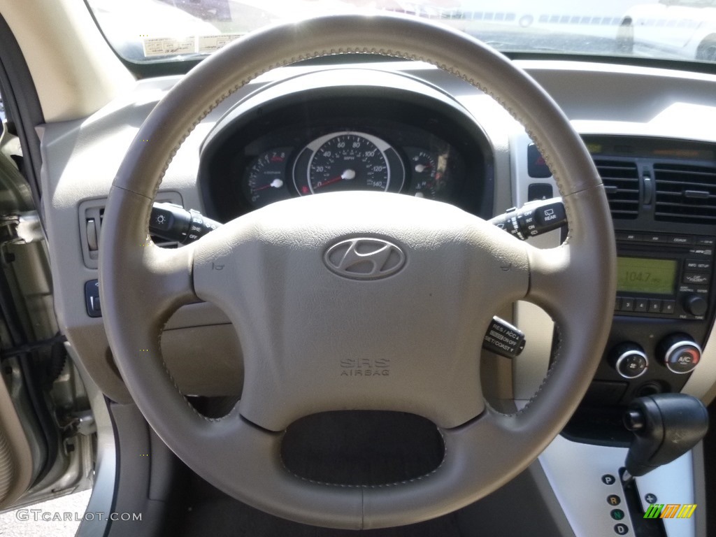 2008 Tucson SE 4WD - Platinum Silver / Beige photo #17