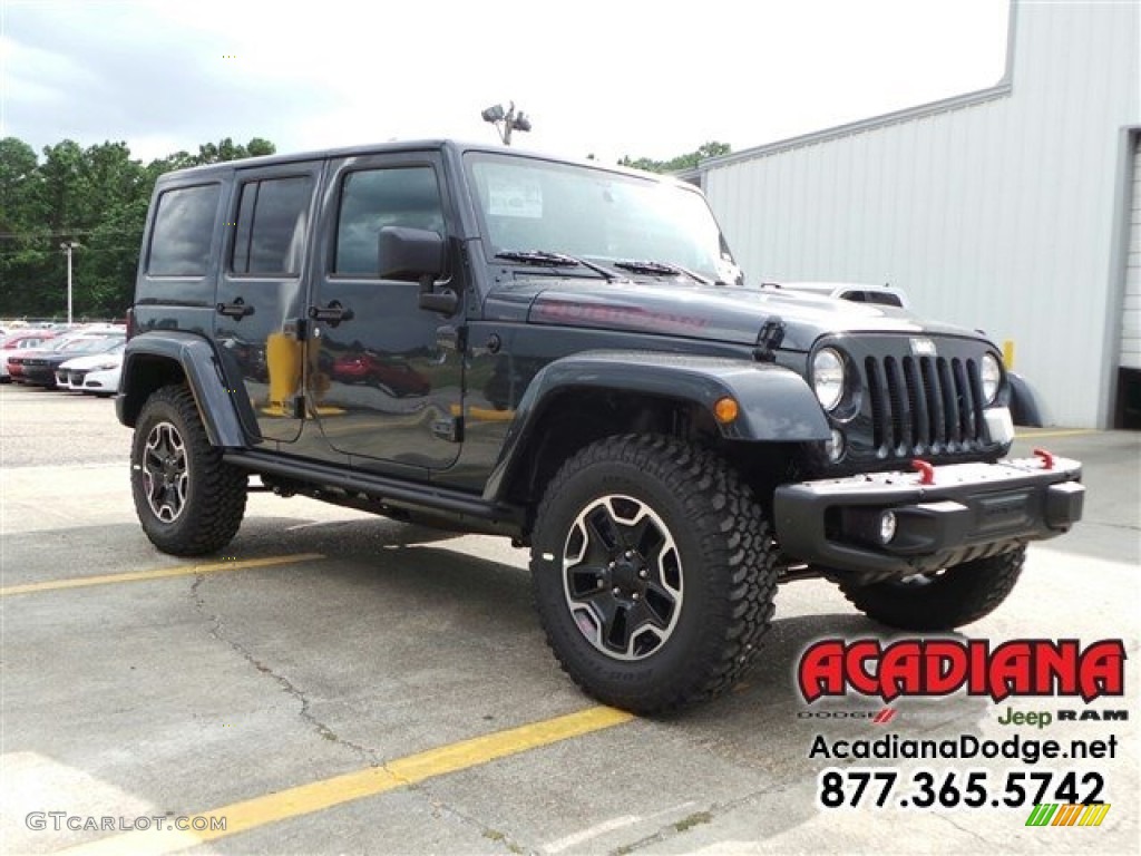 2016 Wrangler Unlimited Rubicon Hard Rock 4x4 - Rhino / Black photo #4