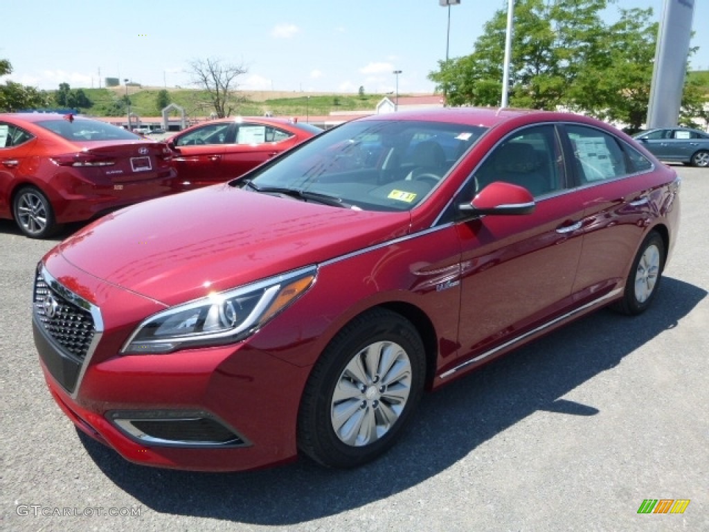 Venetian Red Pearl 2016 Hyundai Sonata Hybrid SE Exterior Photo #114348087