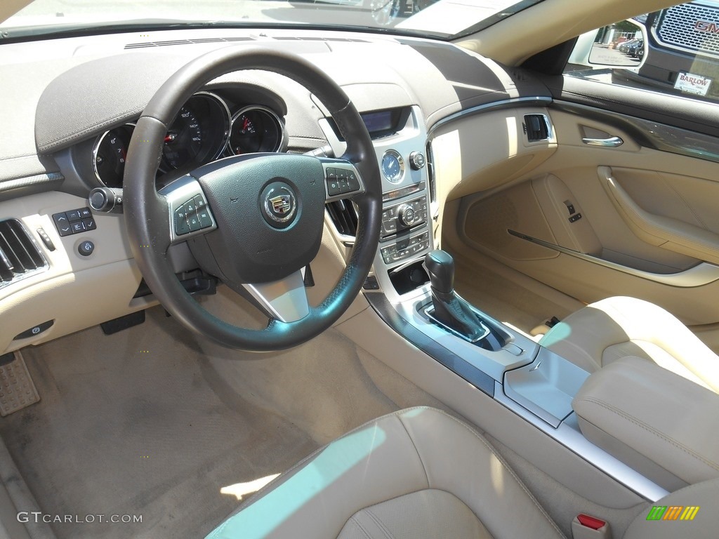 2008 CTS 4 AWD Sedan - White Diamond Tri-Coat / Cashmere/Cocoa photo #14