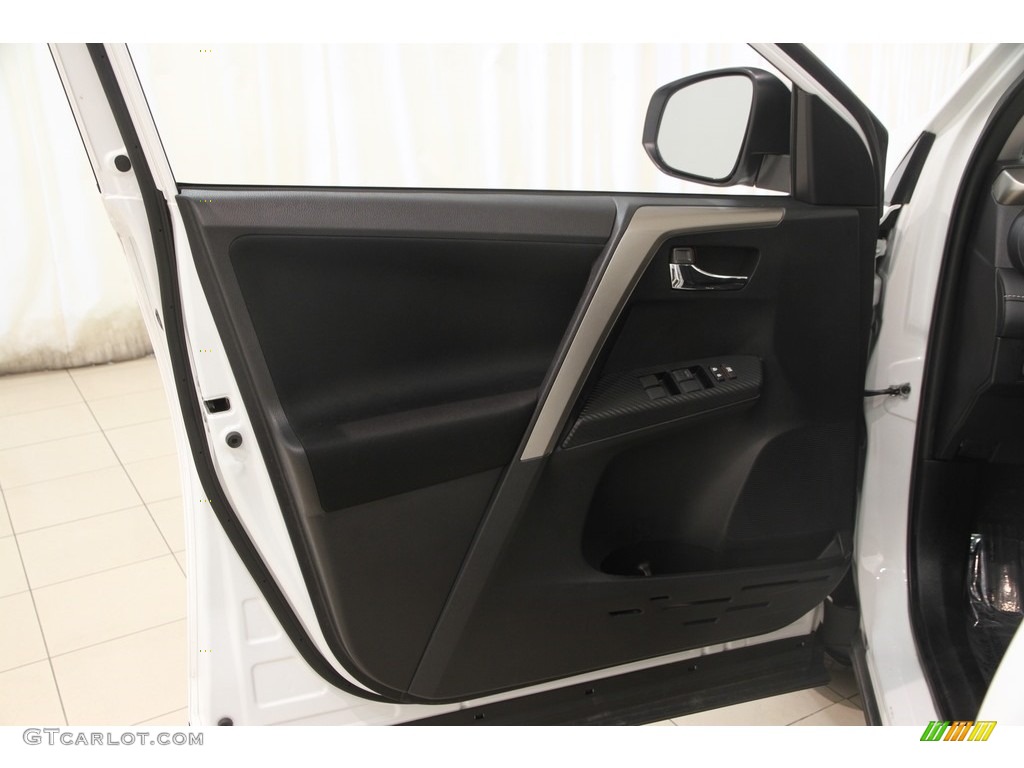 2014 Toyota RAV4 XLE AWD Black Door Panel Photo #114348429