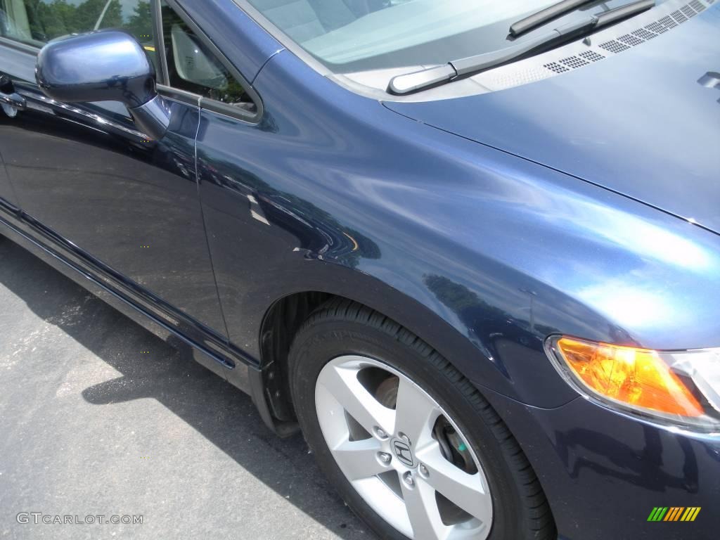 2007 Civic EX Sedan - Royal Blue Pearl / Gray photo #4