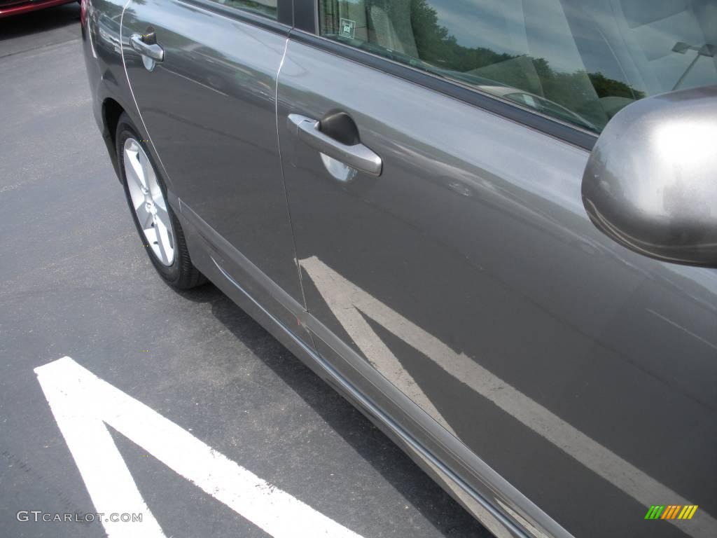 2007 Civic EX Sedan - Galaxy Gray Metallic / Gray photo #5