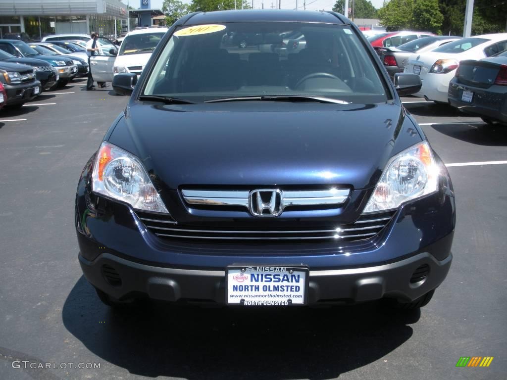 2007 CR-V EX 4WD - Royal Blue Pearl / Black photo #2