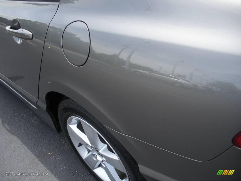 2007 Civic EX Sedan - Galaxy Gray Metallic / Gray photo #8