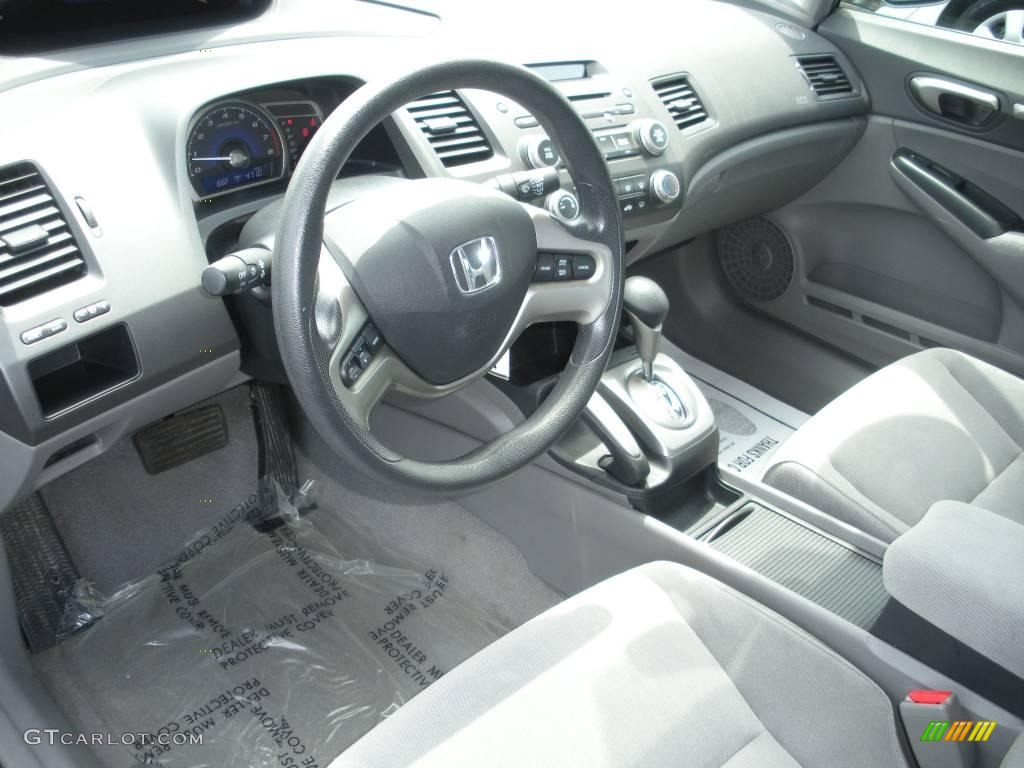 2007 Civic EX Sedan - Galaxy Gray Metallic / Gray photo #13