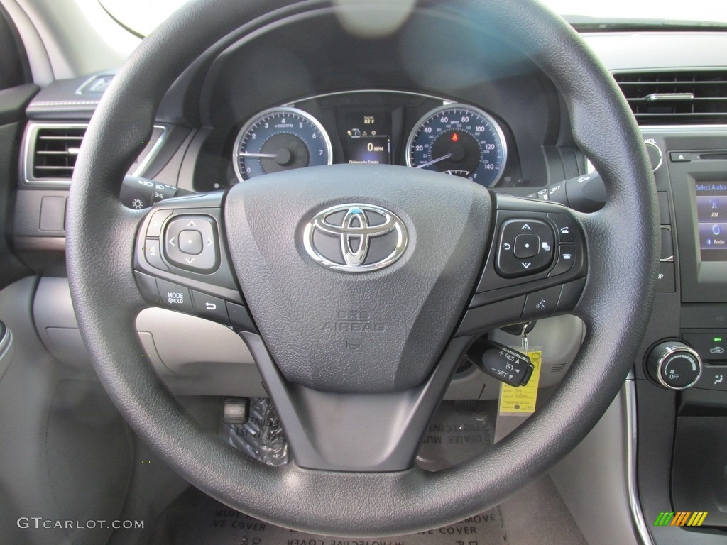 2017 Toyota Camry LE Ash Steering Wheel Photo #114353352