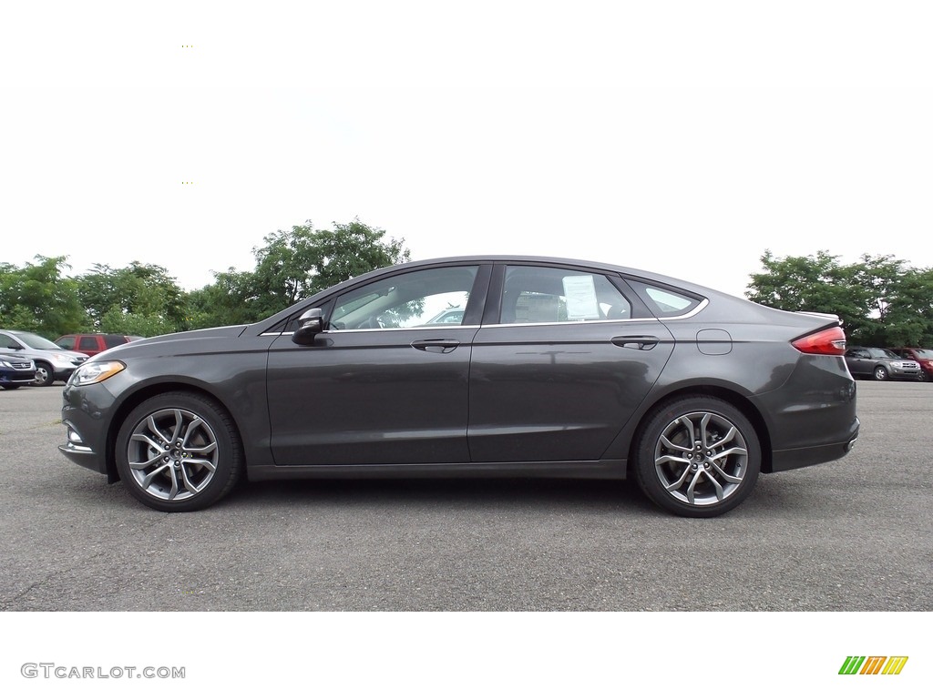 Magnetic 2017 Ford Fusion SE AWD Exterior Photo #114355160