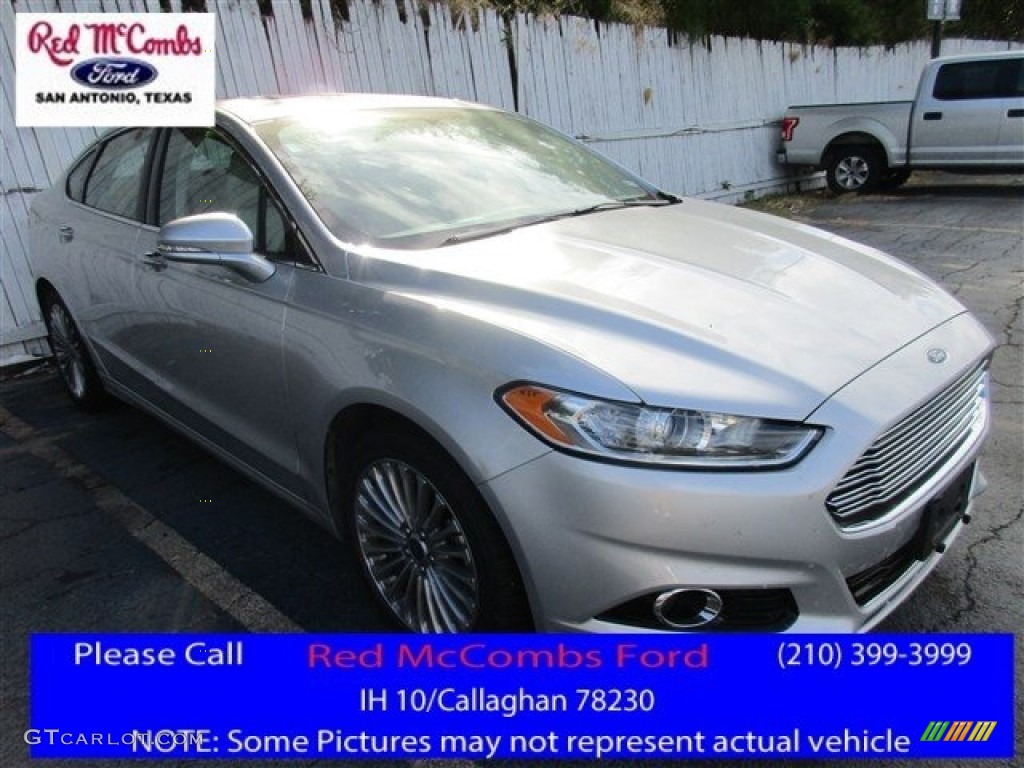 2016 Fusion Titanium - Ingot Silver Metallic / Charcoal Black photo #1