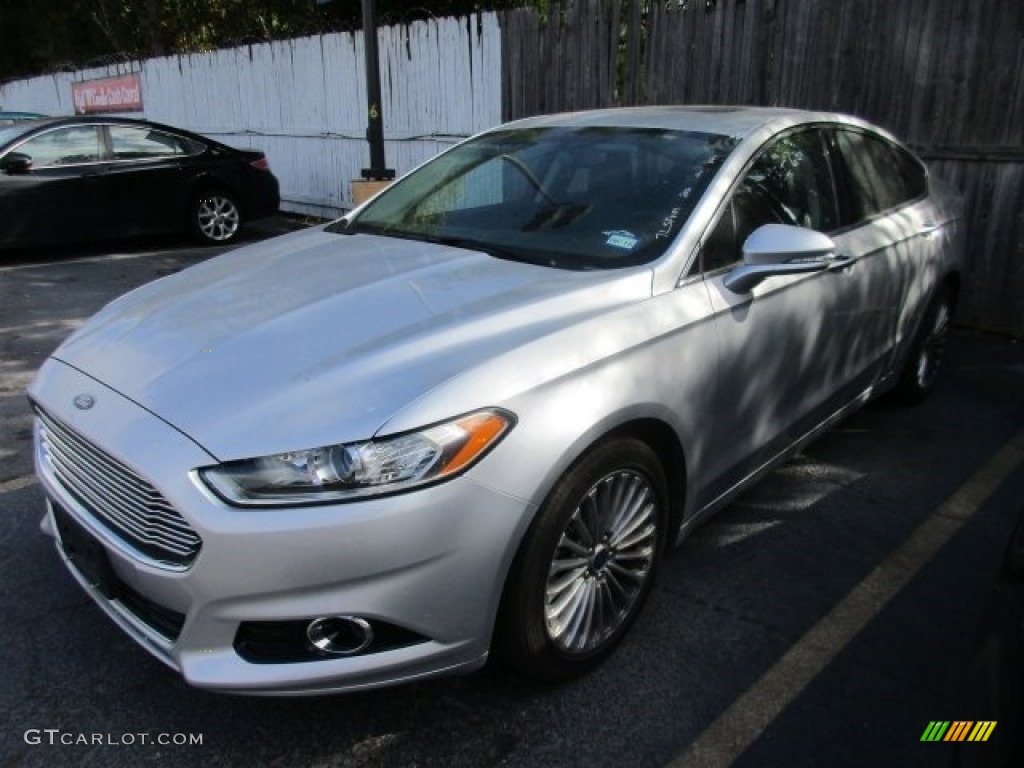 2016 Fusion Titanium - Ingot Silver Metallic / Charcoal Black photo #2