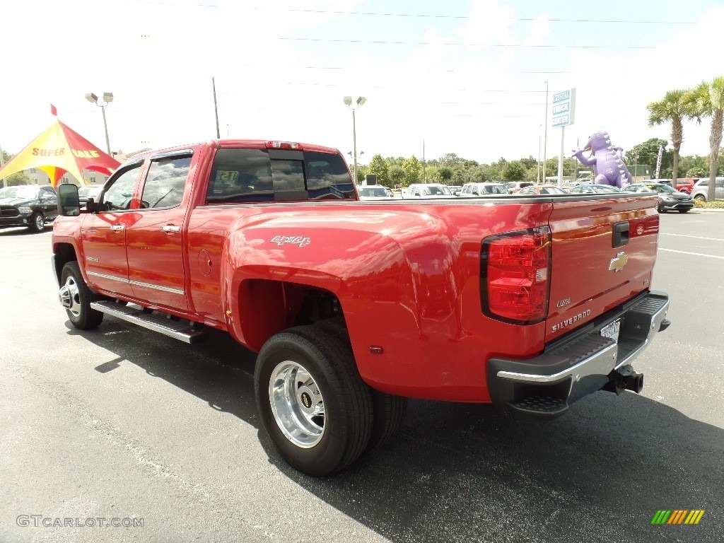 2015 Silverado 3500HD LTZ Crew Cab 4x4 - Victory Red / Jet Black/Dark Ash photo #3