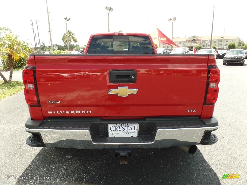 2015 Silverado 3500HD LTZ Crew Cab 4x4 - Victory Red / Jet Black/Dark Ash photo #8