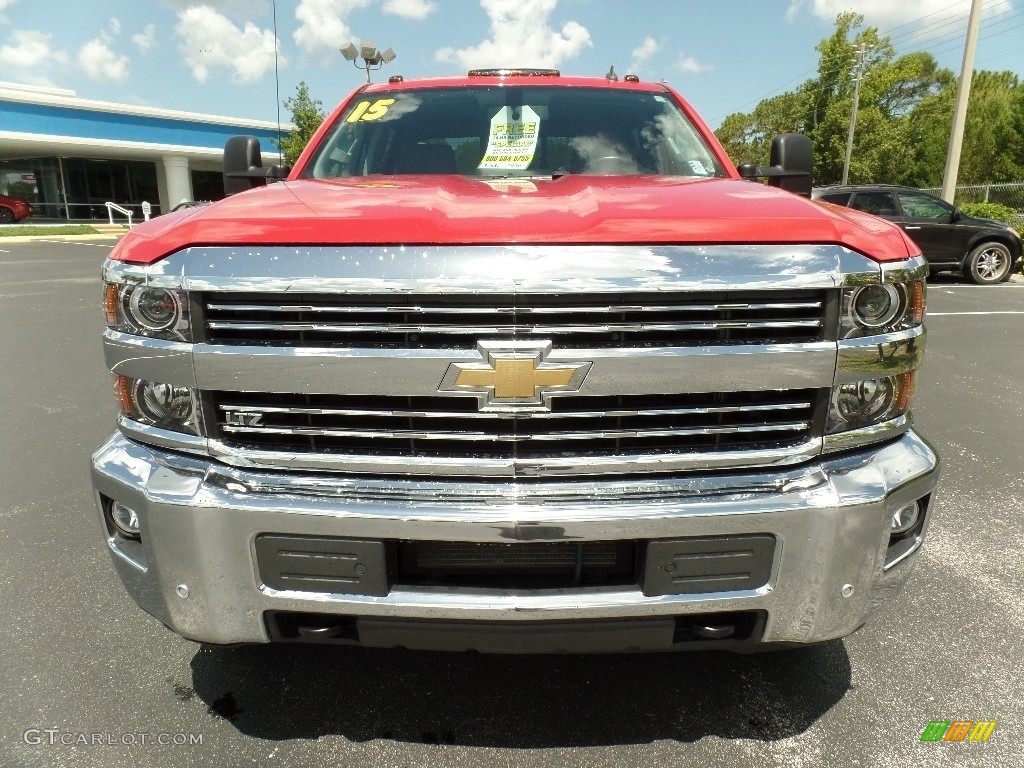 2015 Silverado 3500HD LTZ Crew Cab 4x4 - Victory Red / Jet Black/Dark Ash photo #14