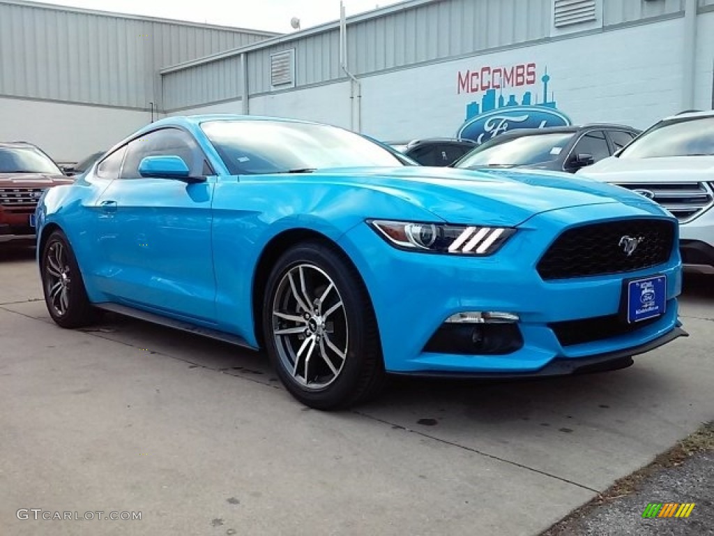 Grabber Blue Ford Mustang