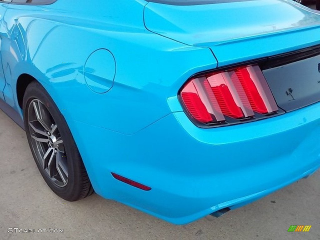 2017 Mustang Ecoboost Coupe - Grabber Blue / Ebony photo #5
