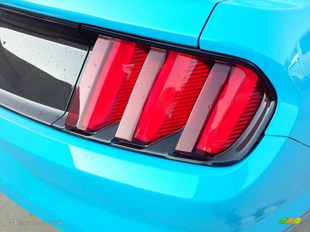 2017 Mustang Ecoboost Coupe - Grabber Blue / Ebony photo #6