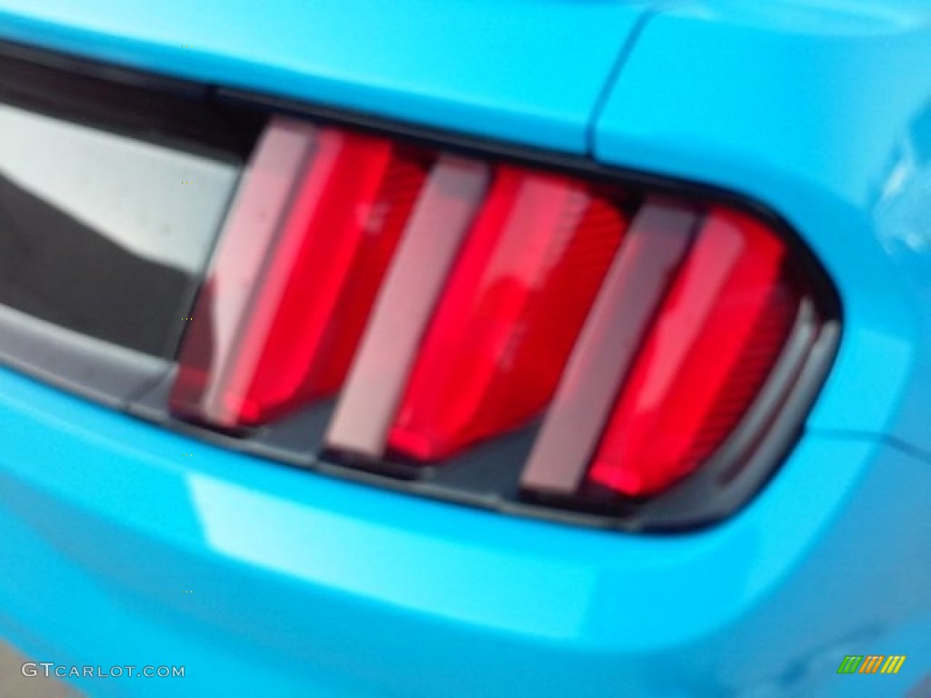 2017 Mustang Ecoboost Coupe - Grabber Blue / Ebony photo #7