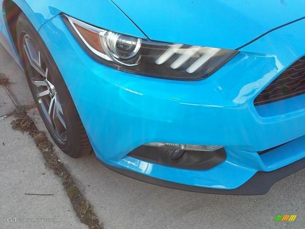 2017 Mustang Ecoboost Coupe - Grabber Blue / Ebony photo #10