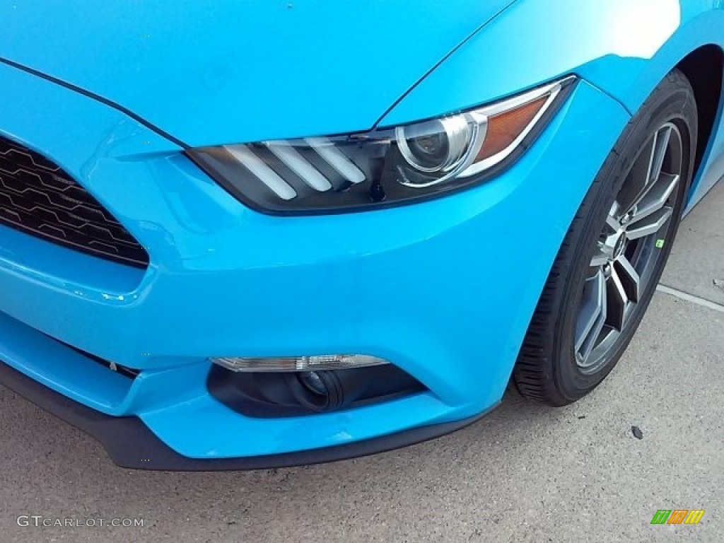 2017 Mustang Ecoboost Coupe - Grabber Blue / Ebony photo #11
