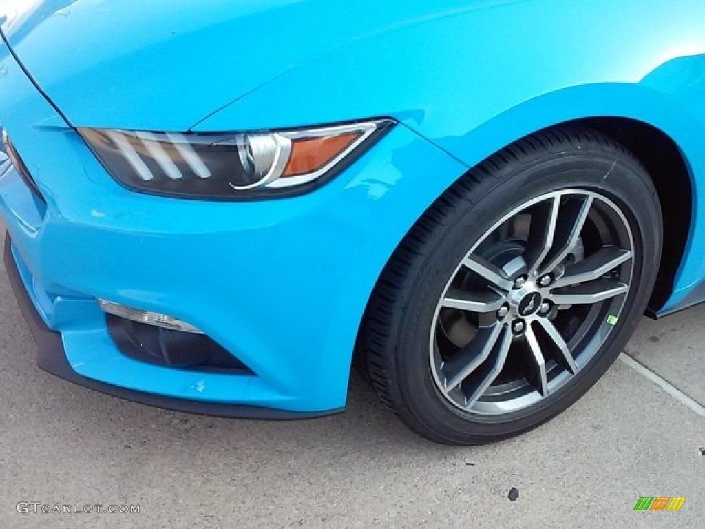 2017 Mustang Ecoboost Coupe - Grabber Blue / Ebony photo #12