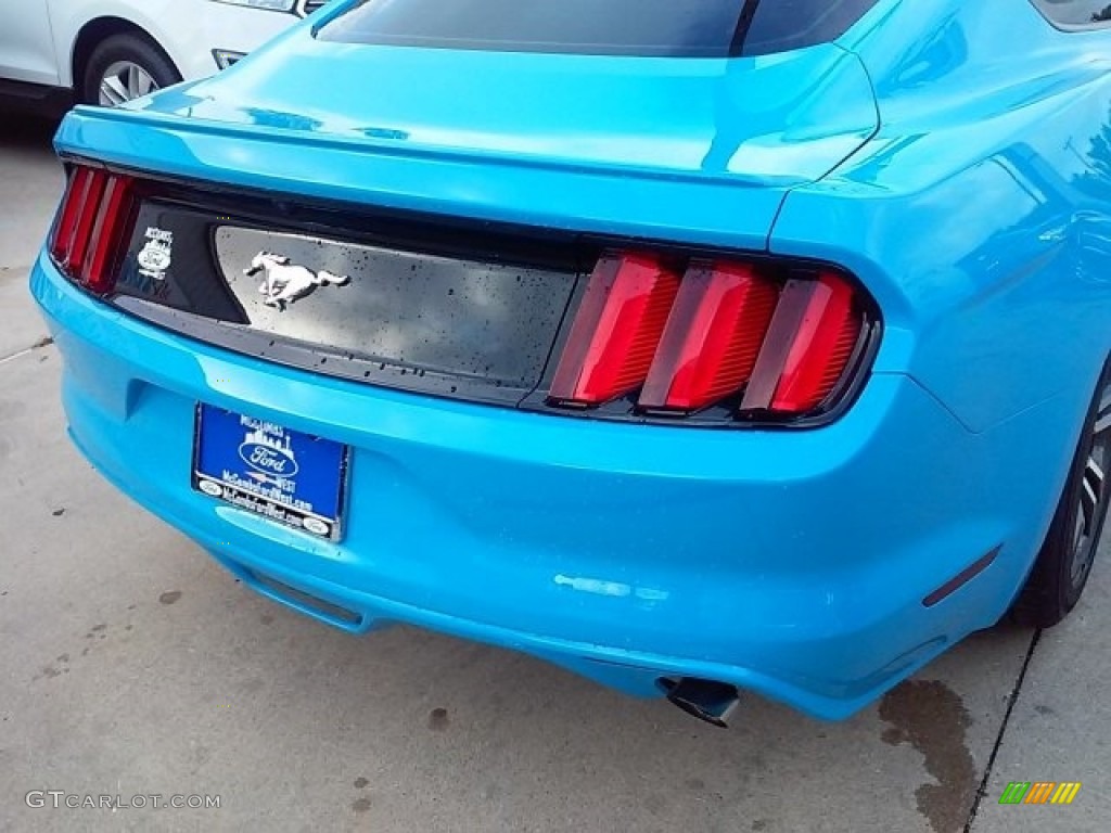 2017 Mustang Ecoboost Coupe - Grabber Blue / Ebony photo #29