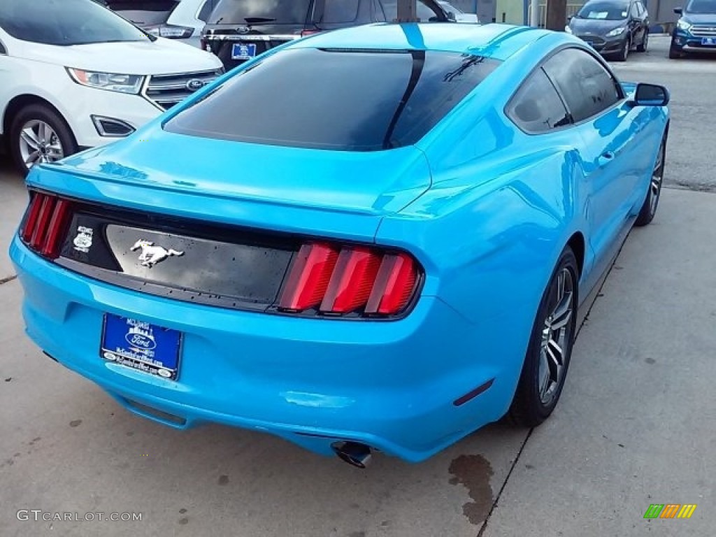 2017 Mustang Ecoboost Coupe - Grabber Blue / Ebony photo #30
