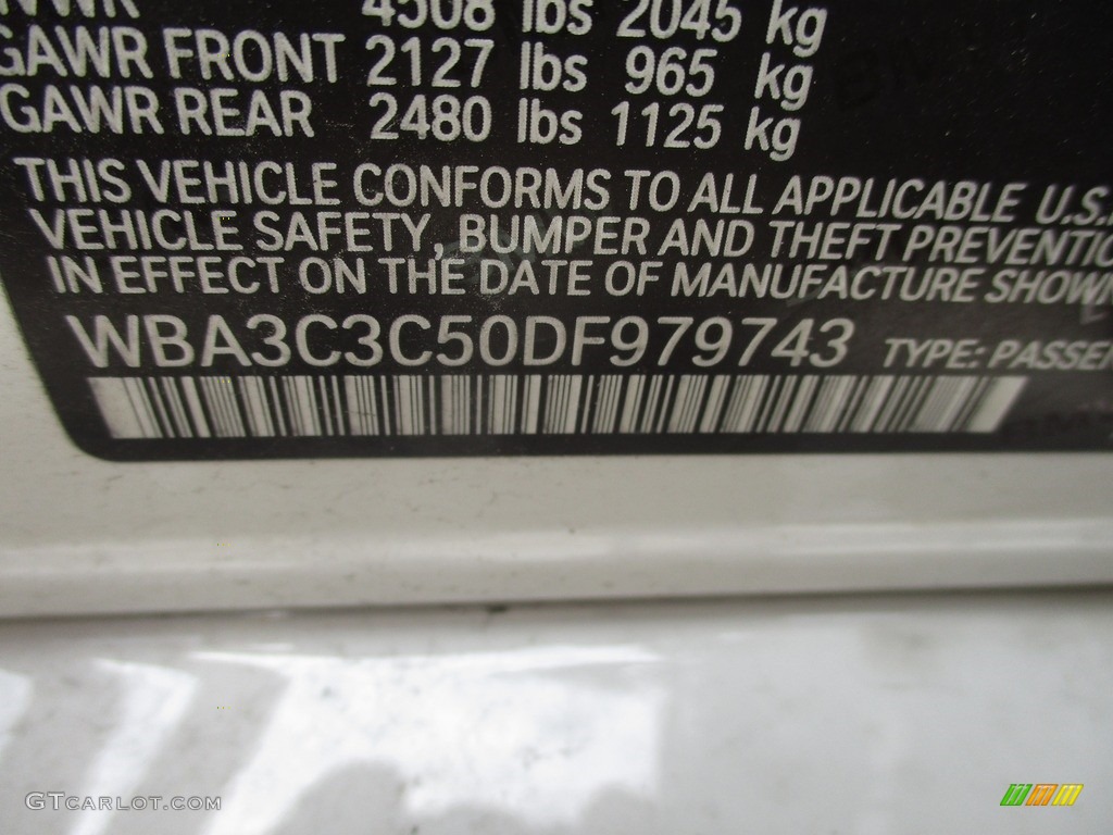 2013 3 Series 320i xDrive Sedan - Alpine White / Venetian Beige photo #19