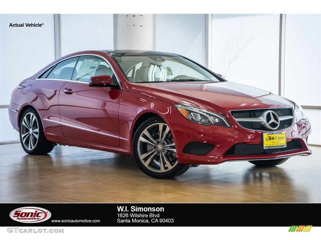 2016 E 400 Coupe - Mars Red / Natural Beige/Black photo #1