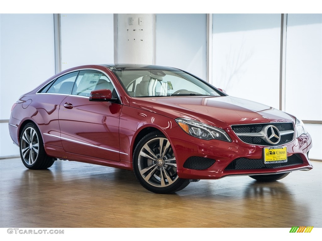 2016 E 400 Coupe - Mars Red / Natural Beige/Black photo #12