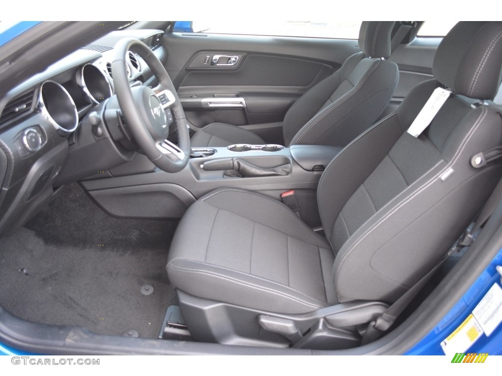 Ebony Interior 2017 Ford Mustang V6 Coupe Photo #114363439