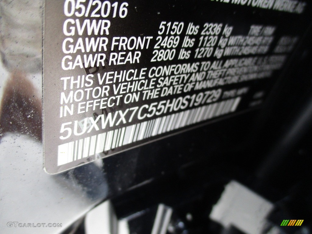 2017 X3 xDrive35i - Deep Sea Blue Metallic / Oyster photo #19