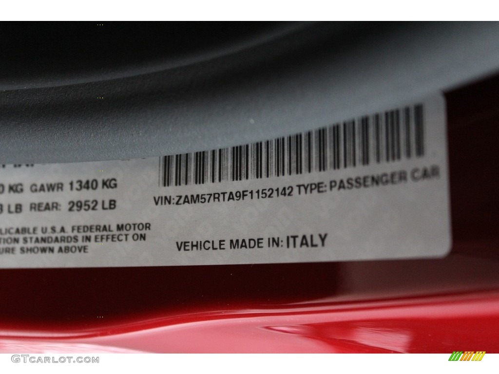 2015 Ghibli S Q4 - Rosso Energia (Red) / Nero photo #62