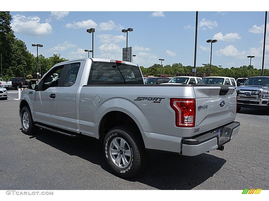 2016 F150 XL SuperCab 4x4 - Ingot Silver / Medium Earth Gray photo #18