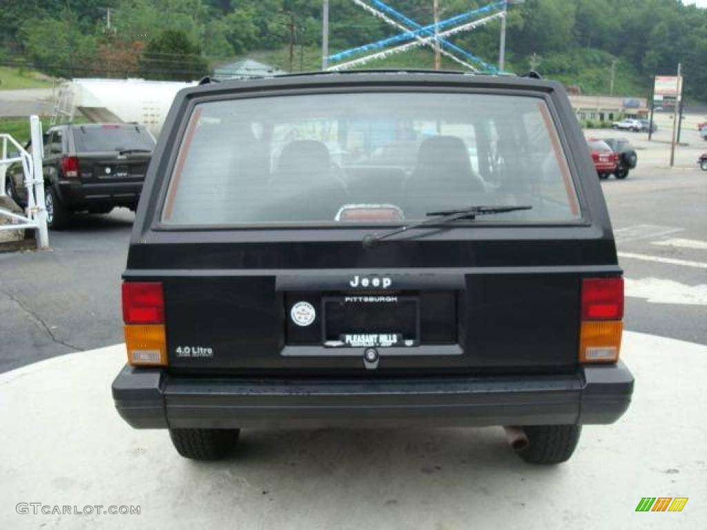 1996 Cherokee Sport 4WD - Black / Gray photo #3