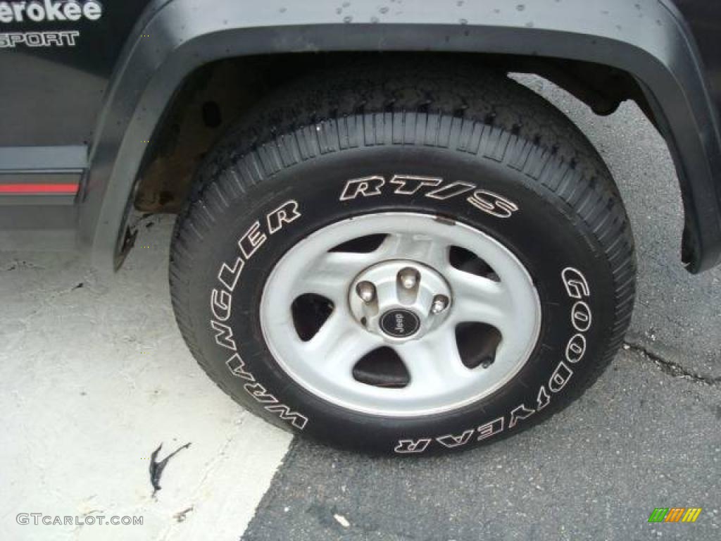 1996 Cherokee Sport 4WD - Black / Gray photo #12