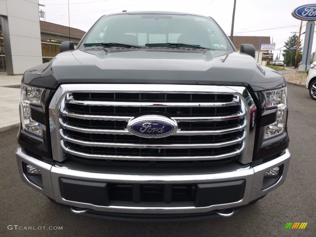 2016 F150 XLT SuperCab 4x4 - Shadow Black / Medium Earth Gray photo #2