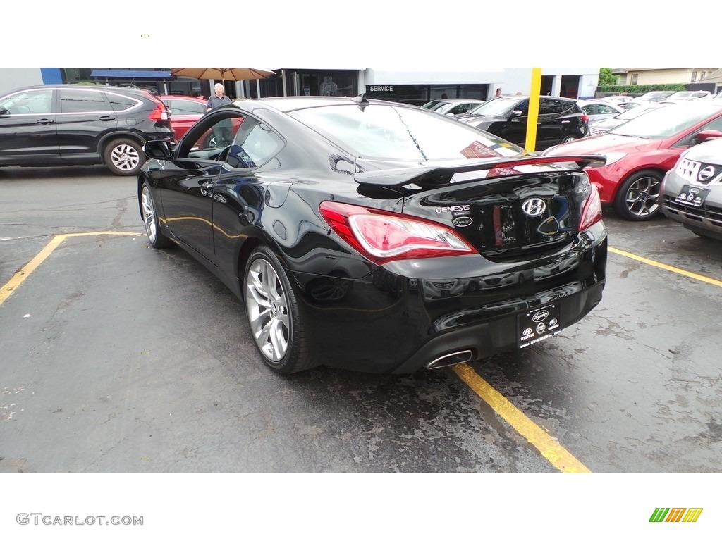2013 Genesis Coupe 3.8 R-Spec - Black Noir Pearl / Black Leather photo #4