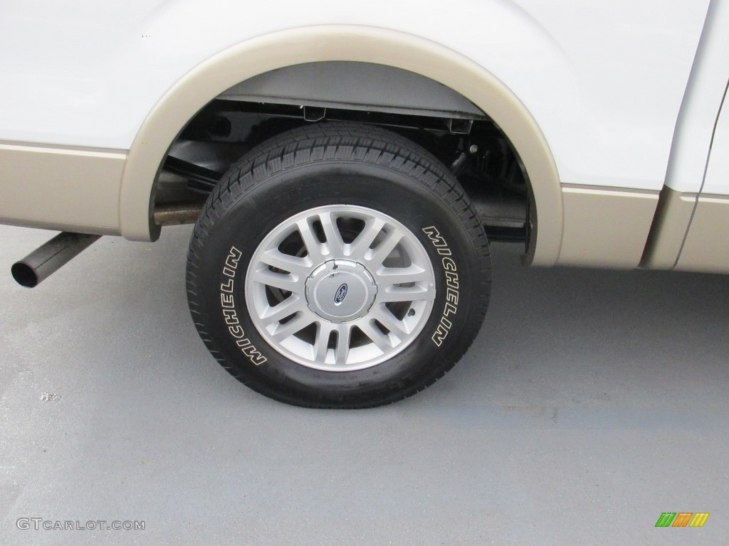 2012 F150 Lariat SuperCrew - Oxford White / Platinum Sienna Brown/Black Leather photo #15