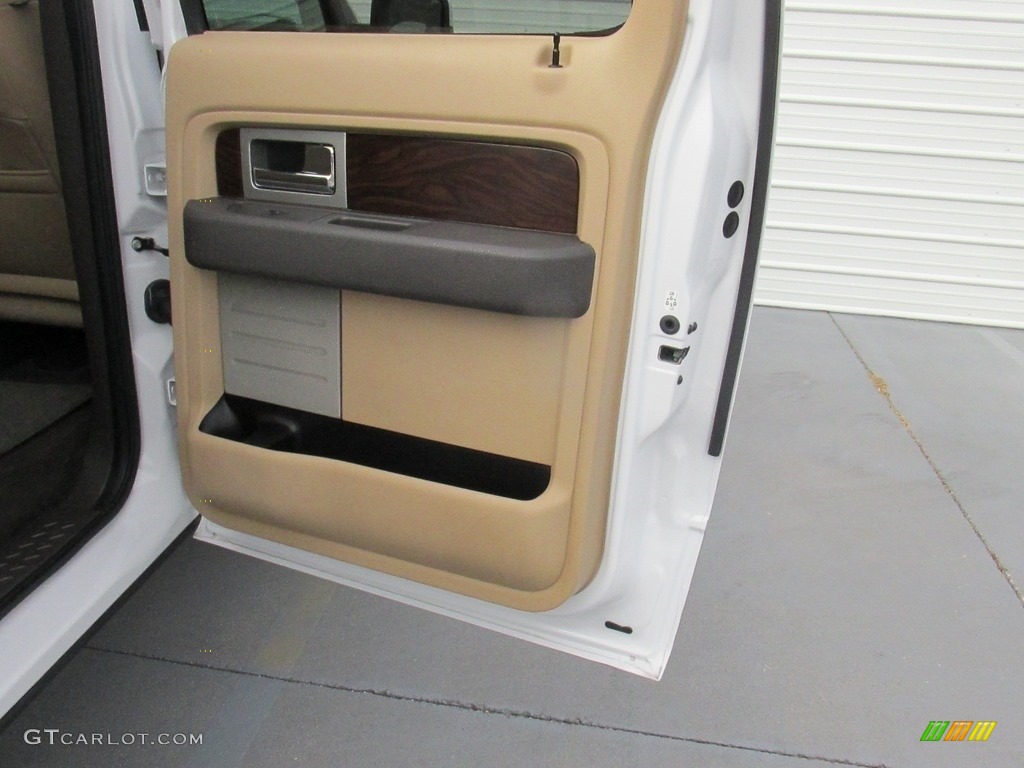 2012 F150 Lariat SuperCrew - Oxford White / Platinum Sienna Brown/Black Leather photo #29