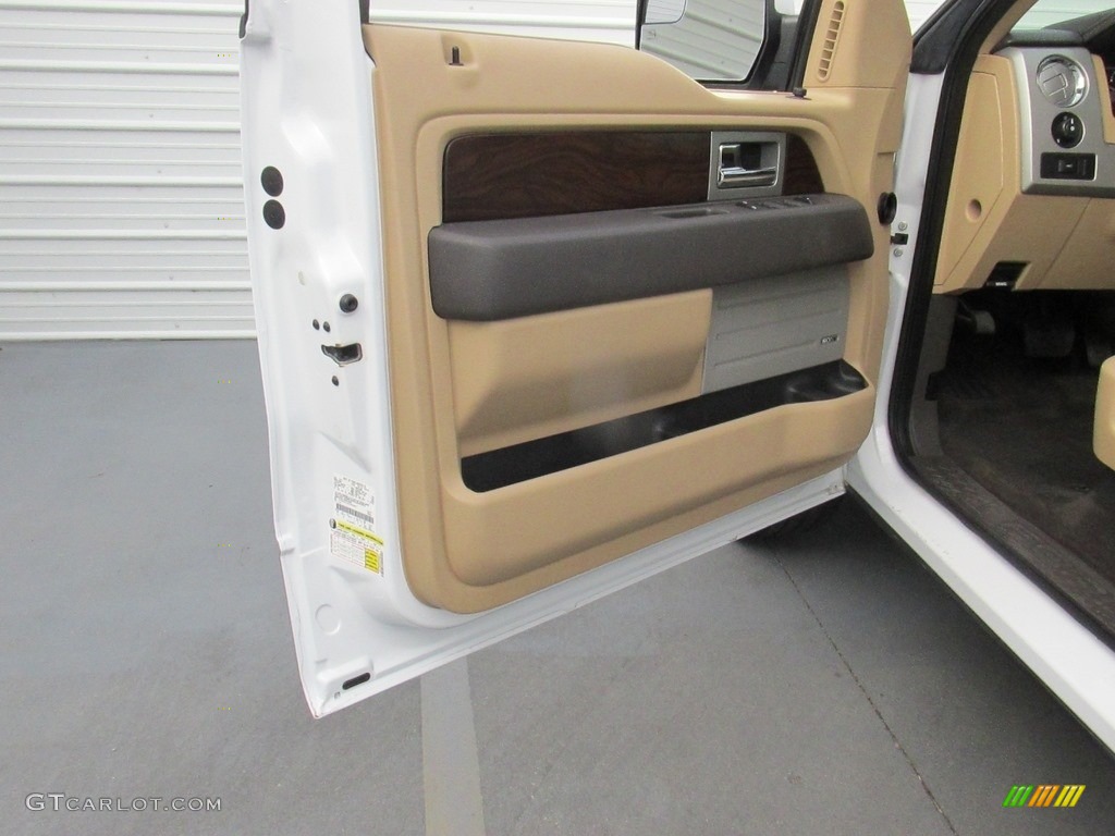 2012 F150 Lariat SuperCrew - Oxford White / Platinum Sienna Brown/Black Leather photo #34